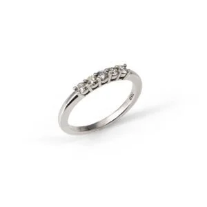 0.40CT Diamond Half Eternity Ring