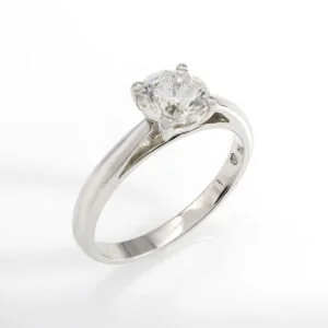 18K White Gold Diamond Solitaire Ring 0.40CT