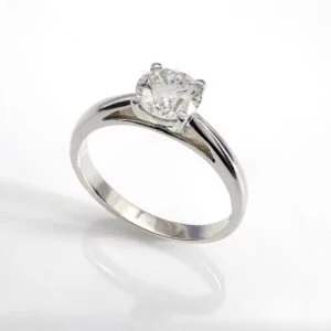 18K White Gold Diamond Solitaire Ring 0.40CT