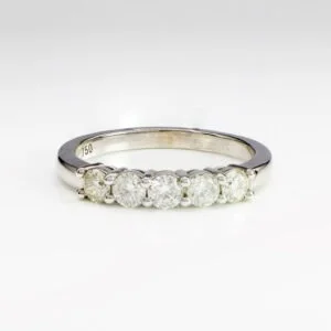 18K White Gold Diamond Eternity Ring 0.50CT